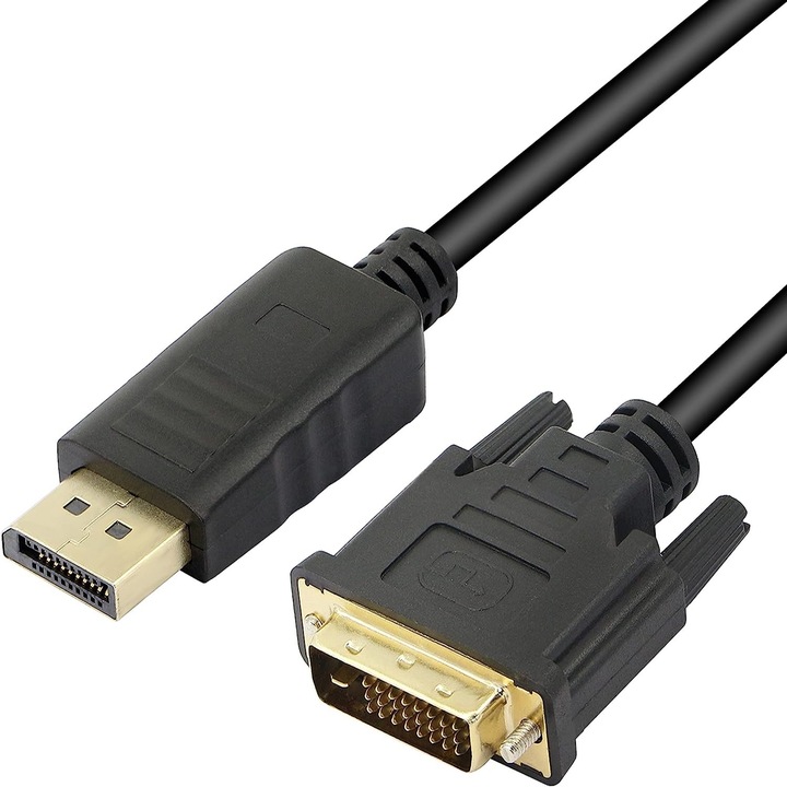 Cablu pentru monitor, Pili-Paradise, DVI/DP, Negru