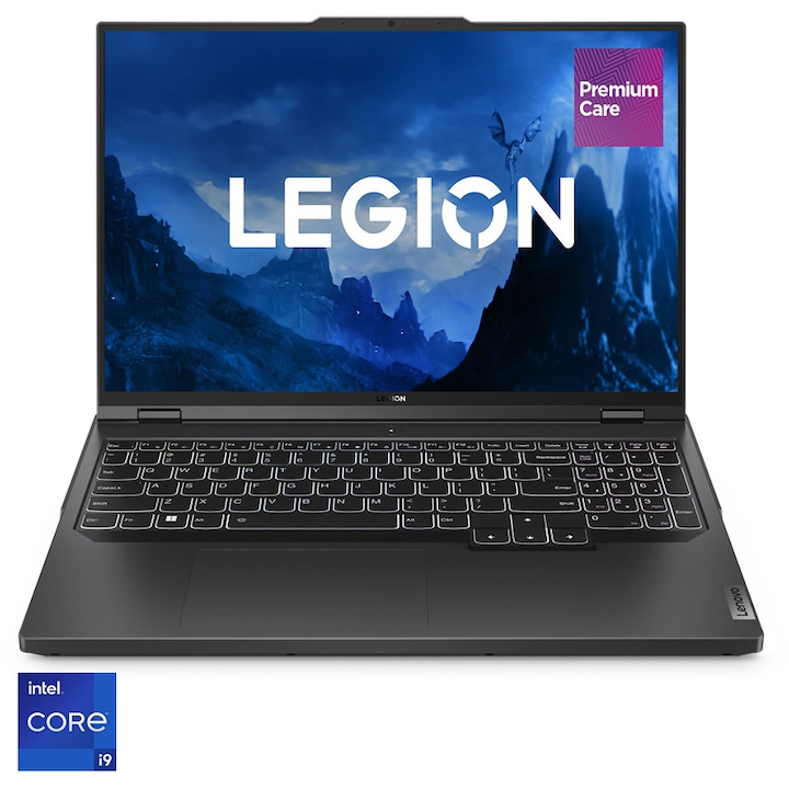 Лаптоп Gaming Lenovo Legion Pro 5 16IRX8, Intel® Core™ i9-13900HX, 16", WQXGA, 240Hz, 16GB, 1TB SSD, NVIDIA® GeForce® RTX™ 4070 8GB, No OS, Onyx Grey