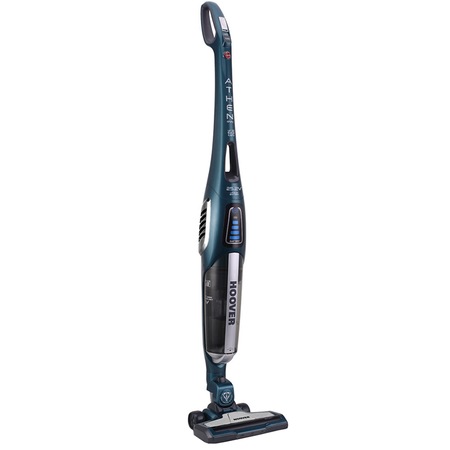 Aspirator vertical fara sac Hoover AthenEvo ATV252LT 011, 25.2V Li-Ion, 60 min, Sistem Cyclonic, Display LED, 1 L, Perie pivotanta, Gri