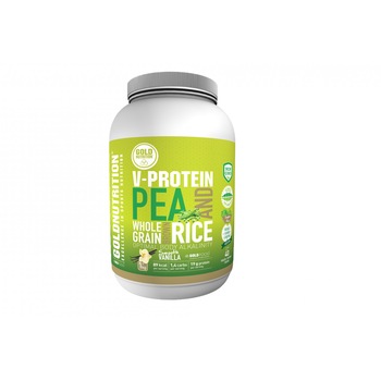 Pudra proteica vegetala, GoldNutrition, PUDRA PROTEICA VEGETALA -AROMA VANILIE, 1 KG Pudra proteica vegetala, GoldNutrition, PUDRA PROTEICA VEGETALA -AROMA VANILIE, 1 KG