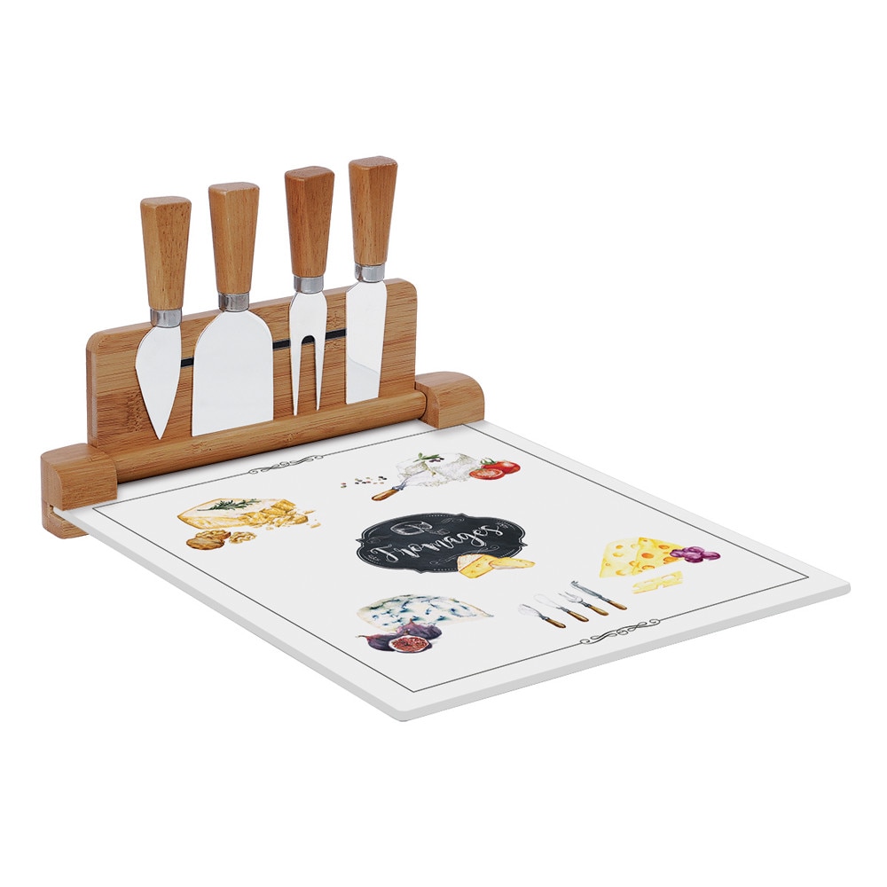 Set servire branzeturi 5 piese 