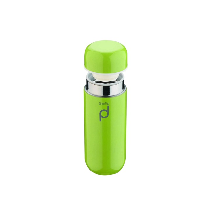 Grunwerg termosz, 200 ml, rozsdamentes acél, "DrinkPod", zöld