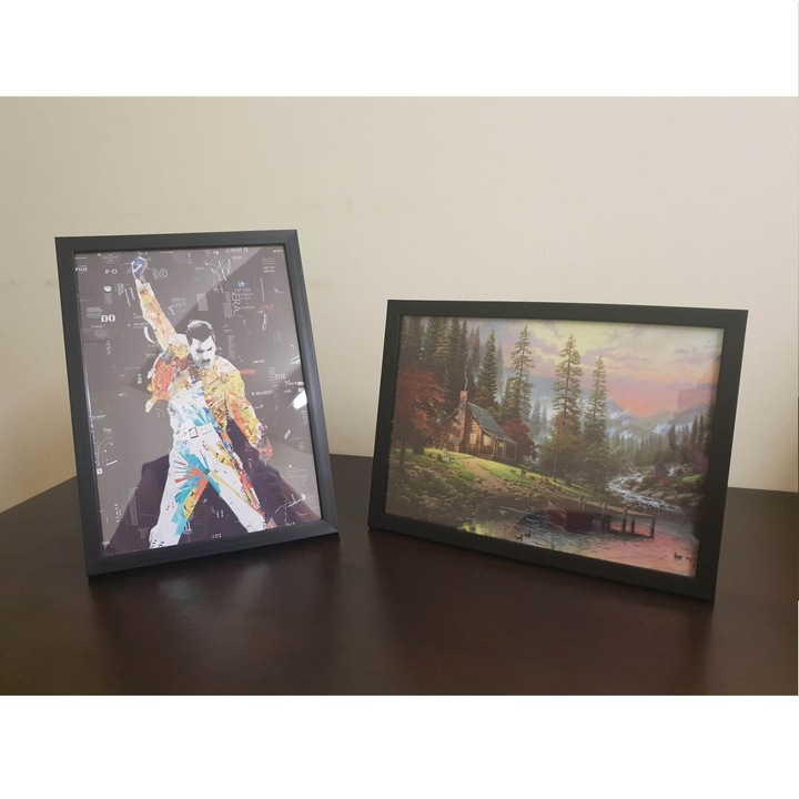 Картина на платно с рамка, Chords, 30 x 20 cm, Grelys Print, wooden frame, image protection, Multicolor