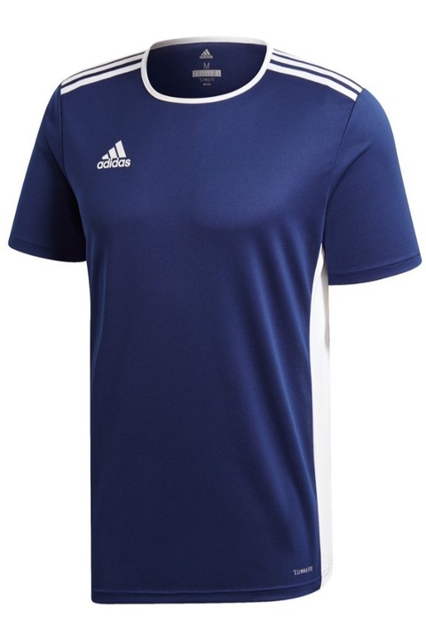 Мъжка спортна тениска, Adidas, полиестер, синьо/бяло, 152 СМ