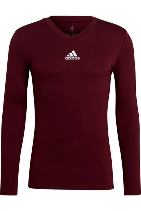 Bluza barbati pentru fotbal, Adidas, Poliester, Visiniu/Alb, M