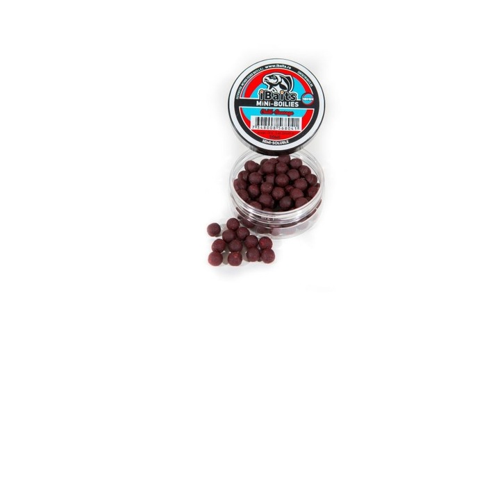 Mini bojlik, iBaits, 10 mm, chili-kolbász, félig oldódó