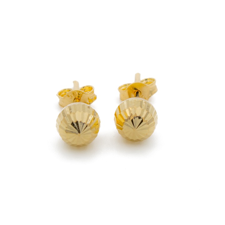 Cercei Bila Aur Galben 14k