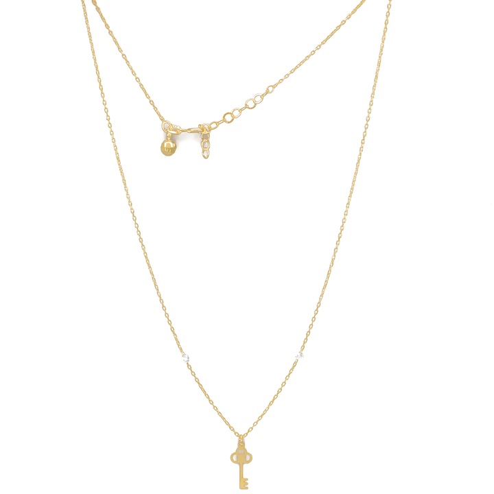 Colier Cheita si Bile din Aur Alb14k