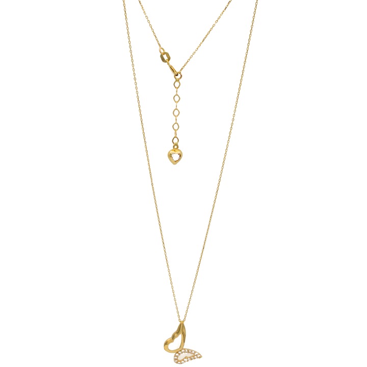 Colier cu Fluture Aur 14k