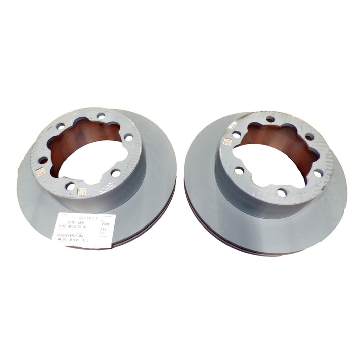 2xféktárcsás készlet, Mercedes, Hátsó, Ezüst