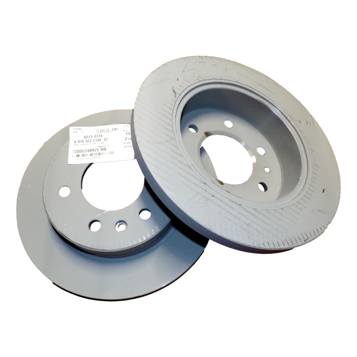 2xféktárcsás készlet, Mercedes, Hátsó, Ezüst