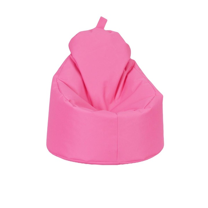 Fotoliu puf Yoko Polyester Soft, Ecopuf, 75cm, Roz