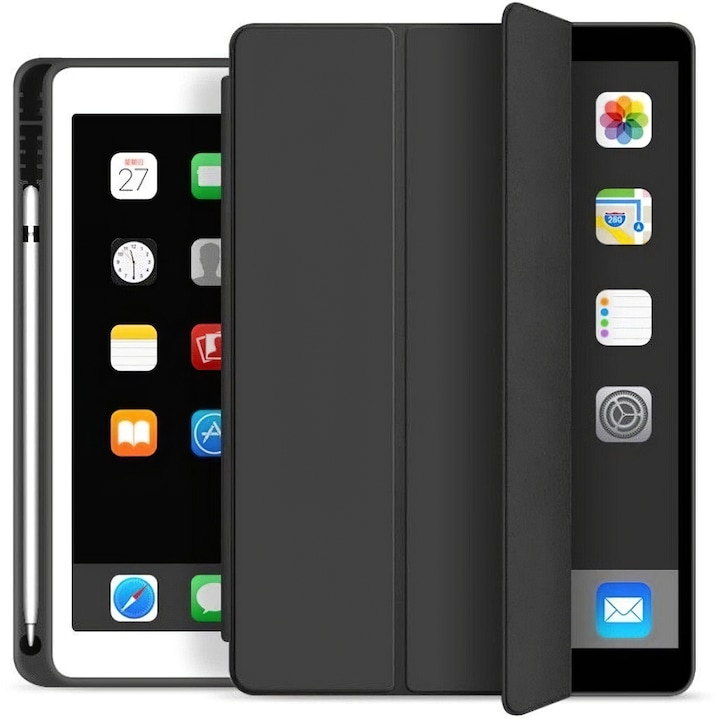 Apple iPad 10.2 (2021) / 10.2 (2020) / 10.2 (2019) tok, Tech-Protect, SC PEN, fekete THP262BLK