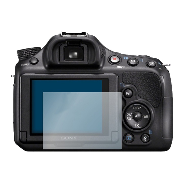Set Folie 3 Bucati Protectie Ecran Aparat Foto Pentru Sony Alpha 58, Hydrogel Regenerabil, Flexibil, Ultra Durabil, Optim Protection Technology