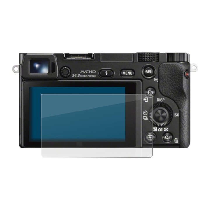 Set Folie 3 Bucati Protectie Ecran Aparat Foto Pentru Sony Alpha 6000, Hydrogel Regenerabil, Flexibil, Ultra Durabil, Optim Protection Technology