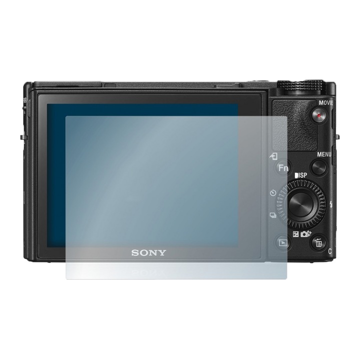 Set Folie 3 Bucati Protectie Ecran Aparat Foto Pentru Sony Cyber-shot DSC-RX100 V, Hydrogel Regenerabil, Flexibil, Ultra Durabil, Optim Protection Technology