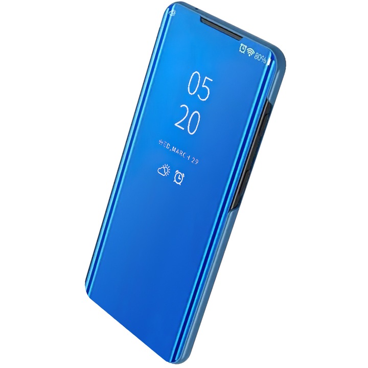 Кейс за Samsung Galaxy M30 M305, Clear View, син