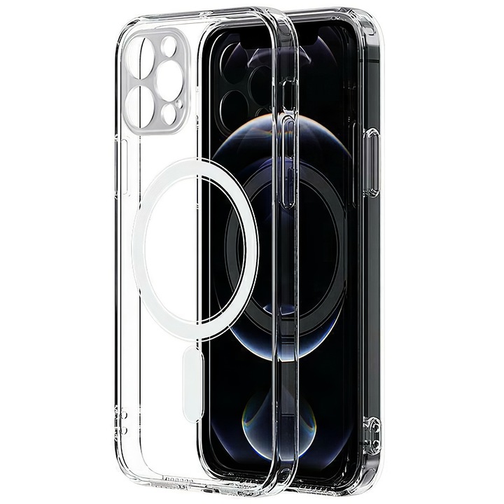 Калъф MagSafe за Apple iPhone 13 Pro Max, OEM, Magnetic Anti-Shock, Transparent