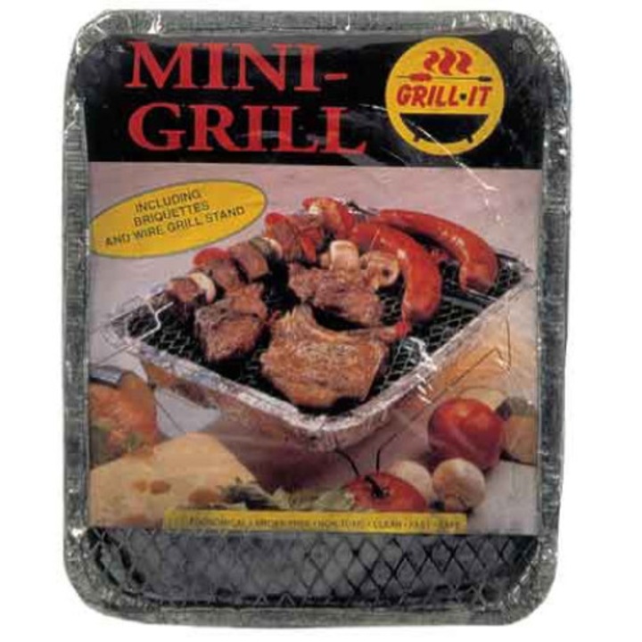 Grill de unica folosinta, Campfire, Aluminiu, 30x25x10cm