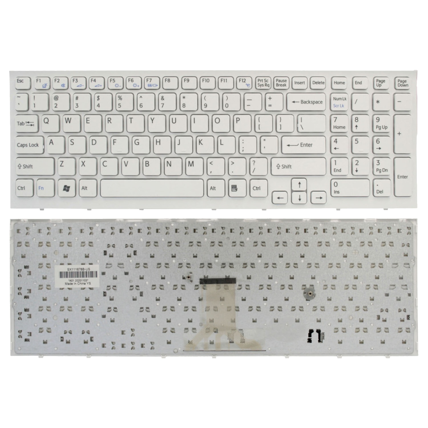 Tastiera compatibile con Sony VAIO VPCEB13EBWI VPC
