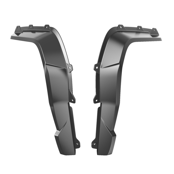 Set 4xextensii moto, CDmoto, Negru