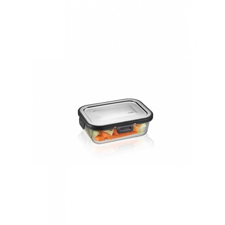 Recipient alimentar, Gefu, 600ml, Negru