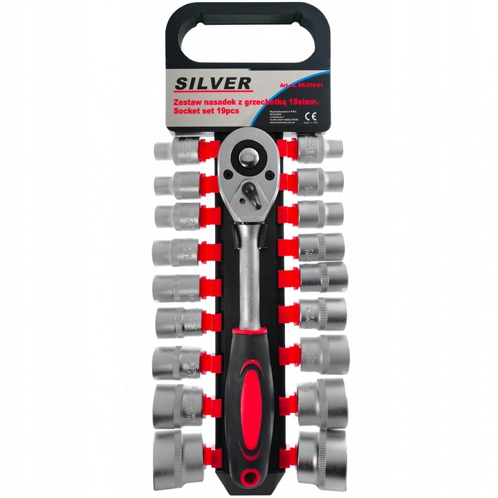 Set tubulare 8-32mm cu clichet 19piese (SK-019-01)