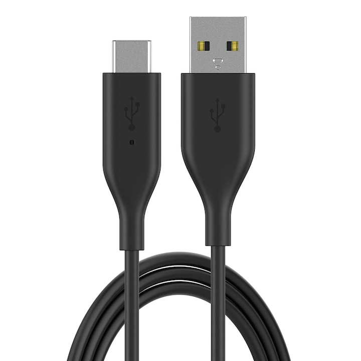 Cablu, Amazon Basics, USB-C la USB-A, 0.9 m, Negru