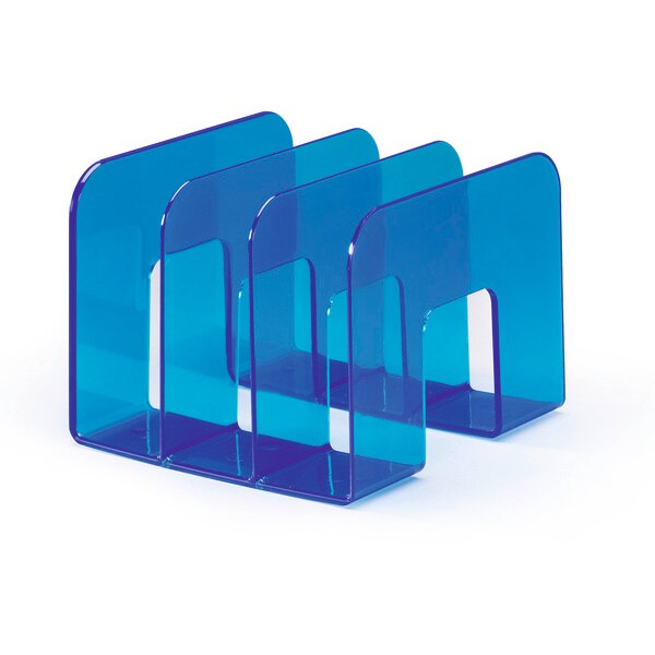Suport catalog Durable Trend, albastru transparent
