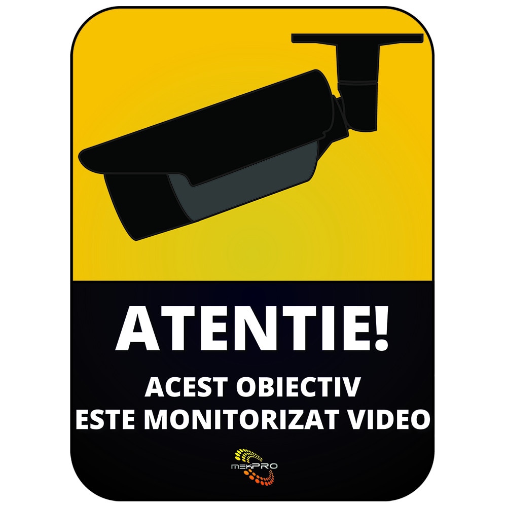 Sticker autocolant sisteme supraveghere MK050-STK01