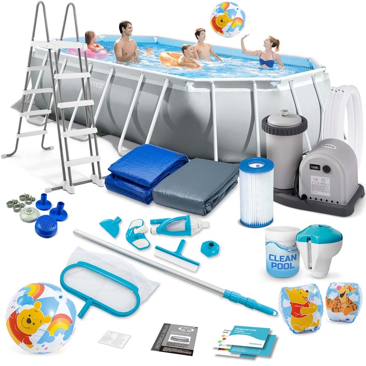 Set piscina, Intex, 503x274x122cm, 21 in 1