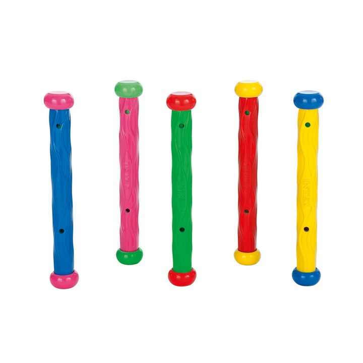 Medencejáték készlet - 5 színes bot, Intex