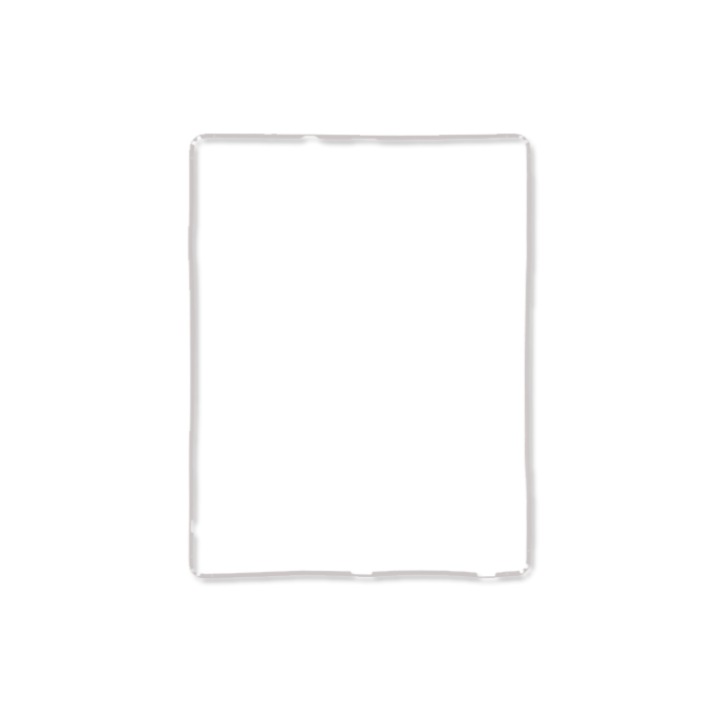 Rama adeziva alba pentru display, compatibila cu Apple iPad 2, iPad 3 si iPad 4, de 9.7 inc