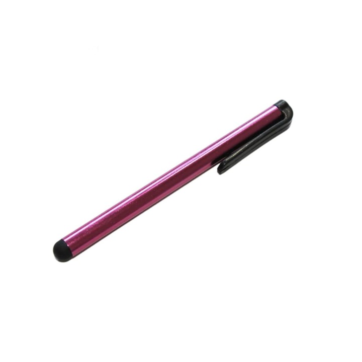 Creionul Stylus pentru dispozitive cu touch screen - Universal, roz, 10 cm