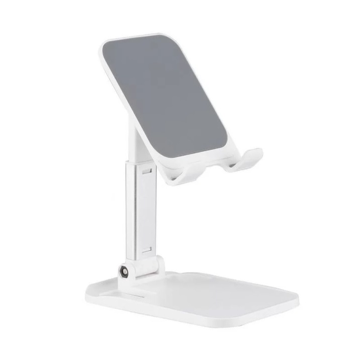 Univerzális tablet- és telefontartó WOZINSKY WFDPS-W1, Állítható, Fehér