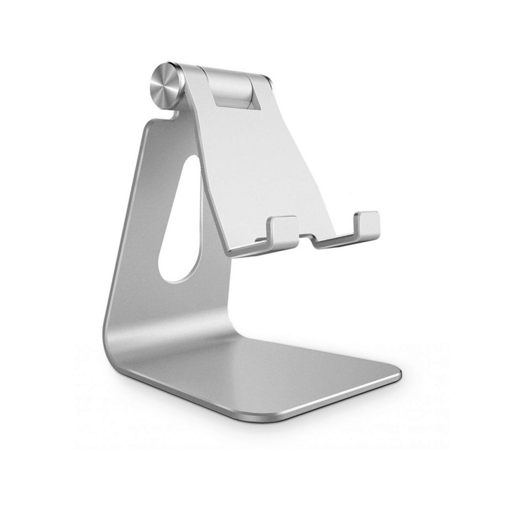 Suport Birou Telefon / Tableta - Techsuit Folding (Z4A) - Silver