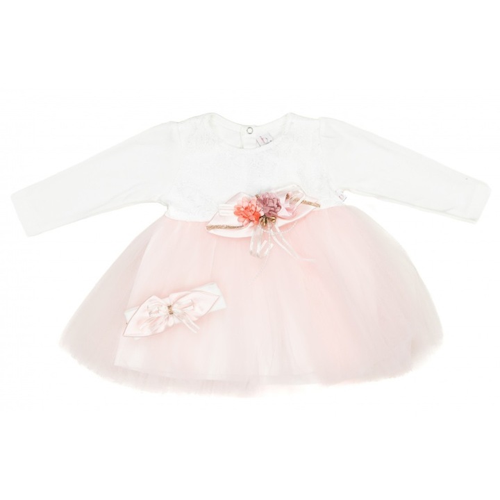 Rochita eleganta 409, cu bentita, Roz Pal, Roz pal