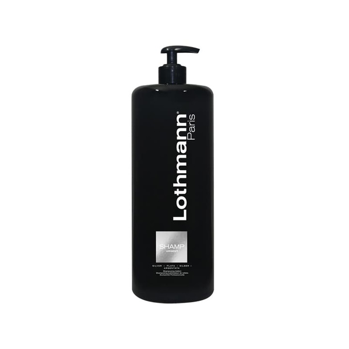 Sampon nuantator anti yellow pentru par blond natural, vopsit si decolorat Silver Addict Lothmann, 500 ml