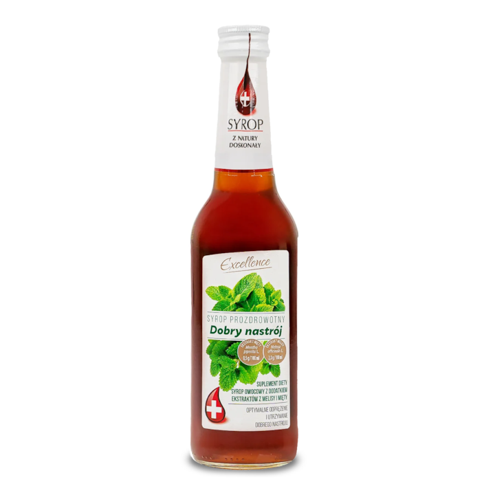 Sirop de fructe cu adaos de melisa si menta, Excellence, 320 ml