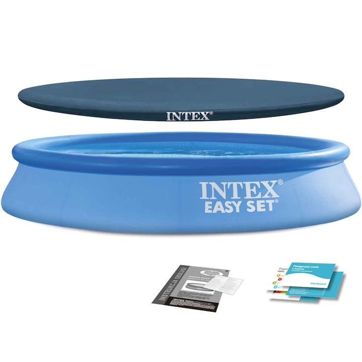 Надуваем басейн, INTEX, PVC, 305 x 61 см, 6в1, син