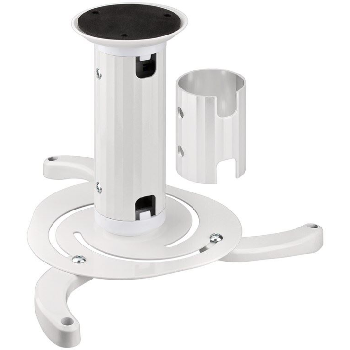 Suport tavan pentru videoproiector, Goobay, 13-20cm, Alb