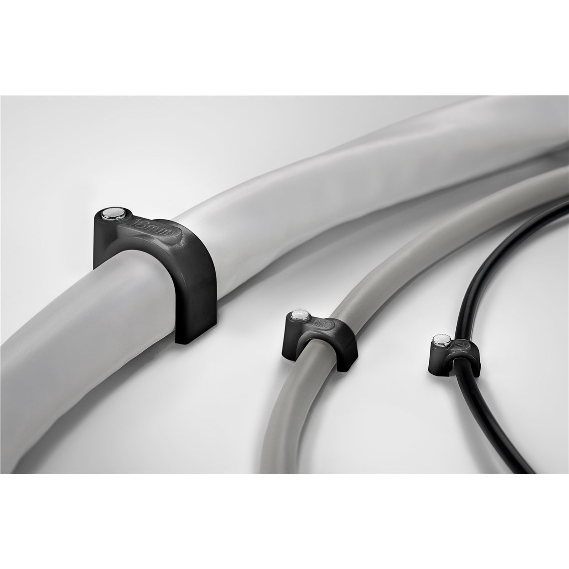 Set 100 de cleme pentru fixare cabluri, Plastic, 8mm, Negru - eMAG.ro