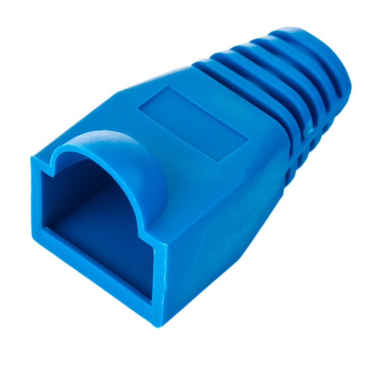 Set 50 capace mufa RJ-45, plastic, albastru