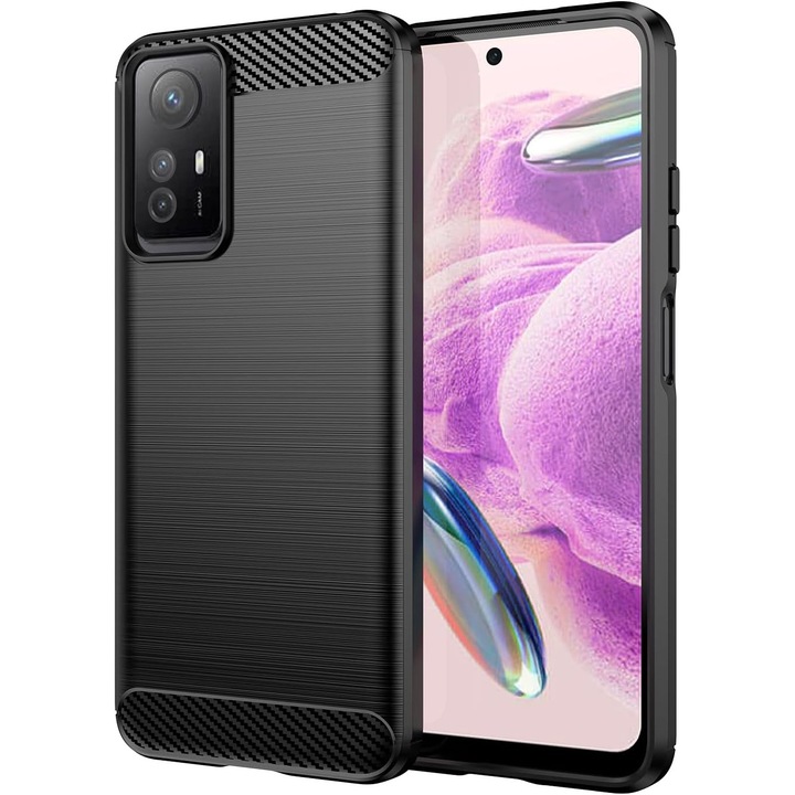 Husa pentru Xiaomi Redmi Note 12S tpu carbon negru