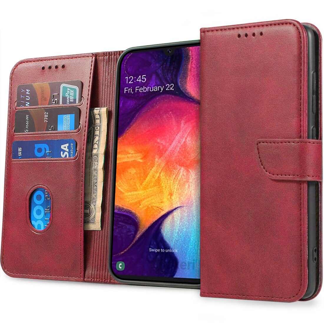 Husa Pentru Oppo A98 5g Flip Wallet Rosu Emag Ro