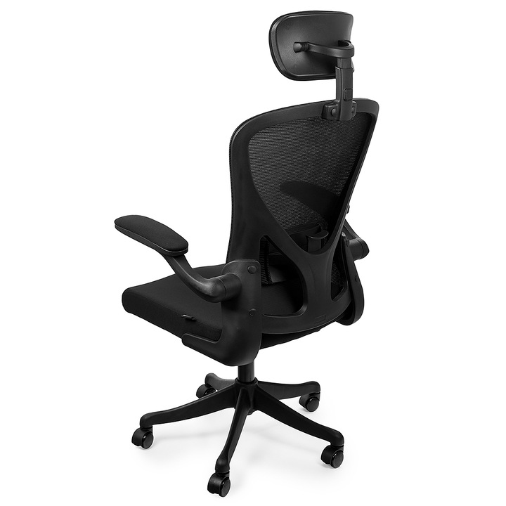 Офис стол, Spacetronik, Текстил, Черен