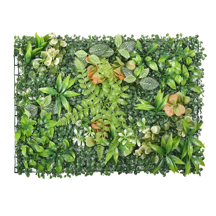 Зелено пано от изкуствени растения Naimeed D4984, 60x40см