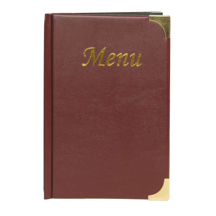 Mapa Meniu Basic A5 - Wine Red (Grena)