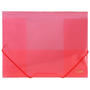 Mapa plastic A4, semitransparenta, cu buzunar si elastic pe colturi, US-4161-R Mapa plastic A4, semitransparenta, cu buzunar si elastic pe colturi, US-4161-R
