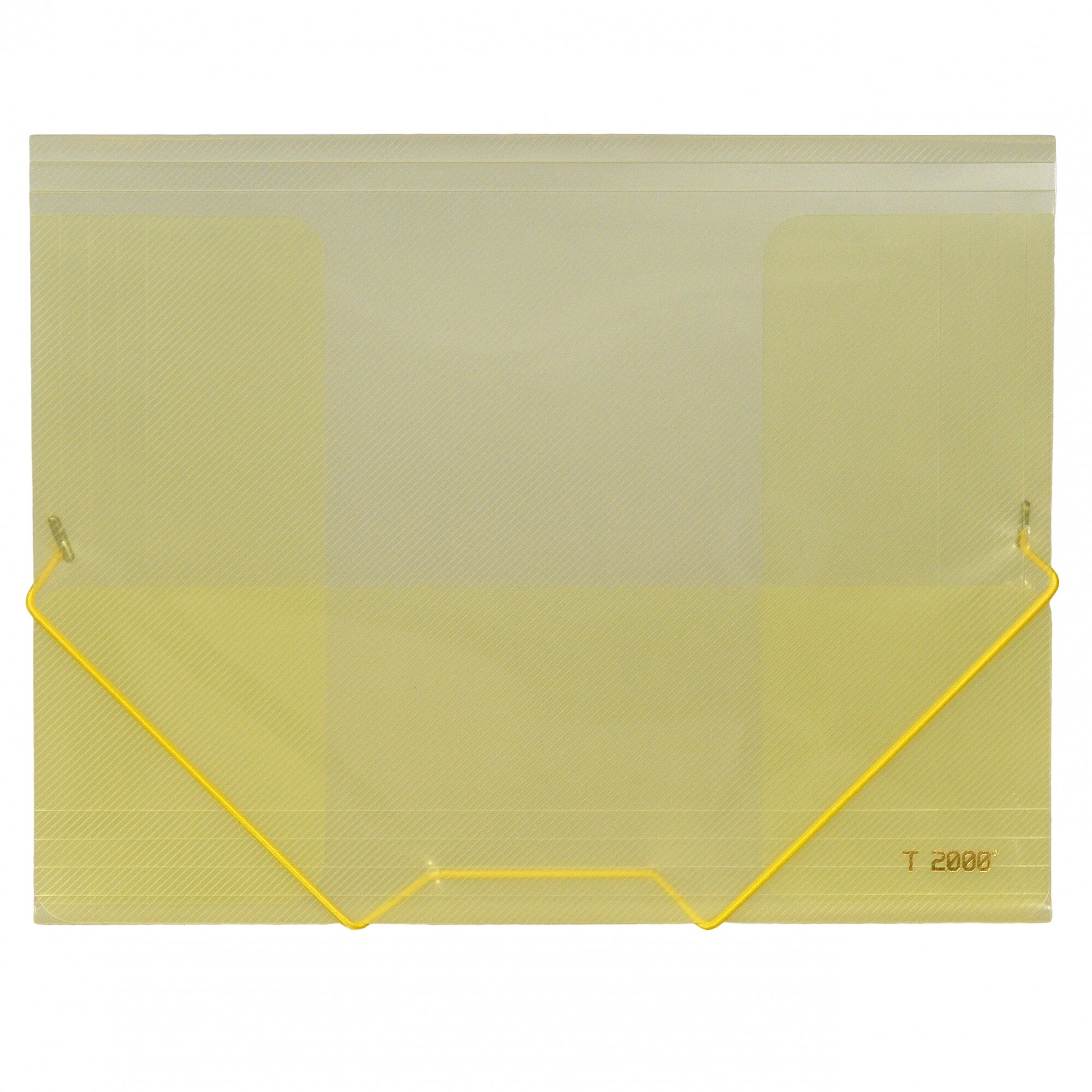 Mapa plastic A4 semitransparenta cu buzunar si elastic pe colturi, US-4161-Y